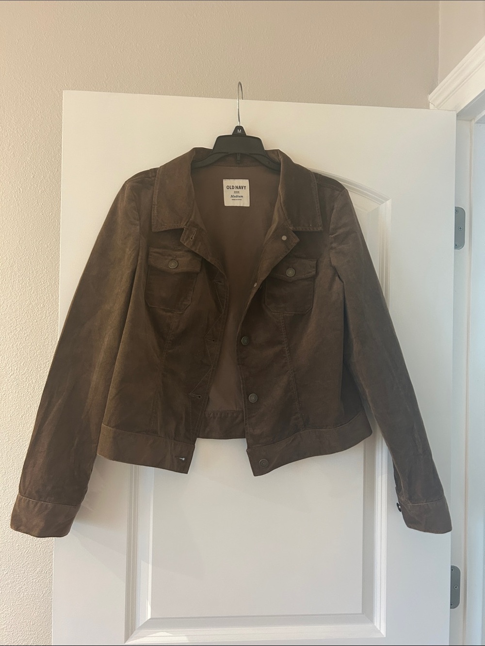 Old Navy Brown Corduroy Jean Jacket